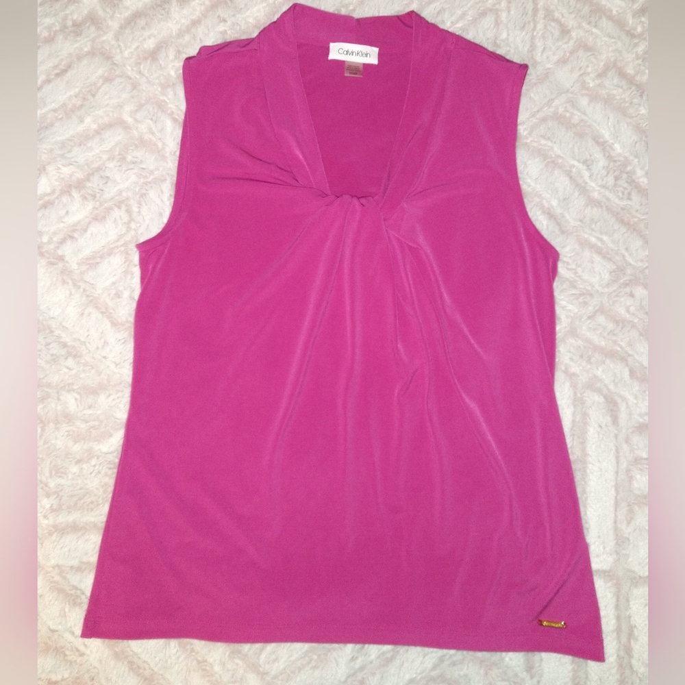 Calvin Klien Womens Purple Blouse Small Shirt!!